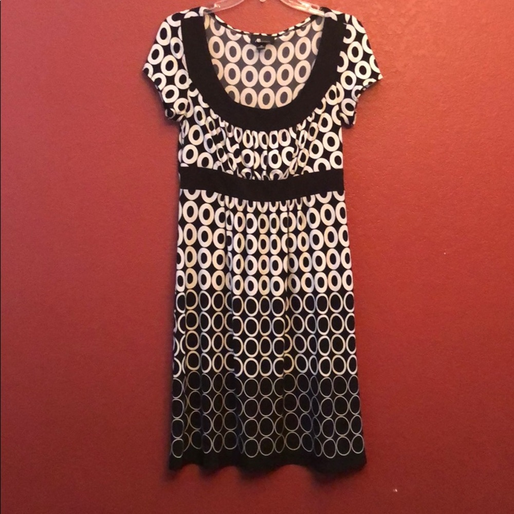 AB Studio Black and White Dress